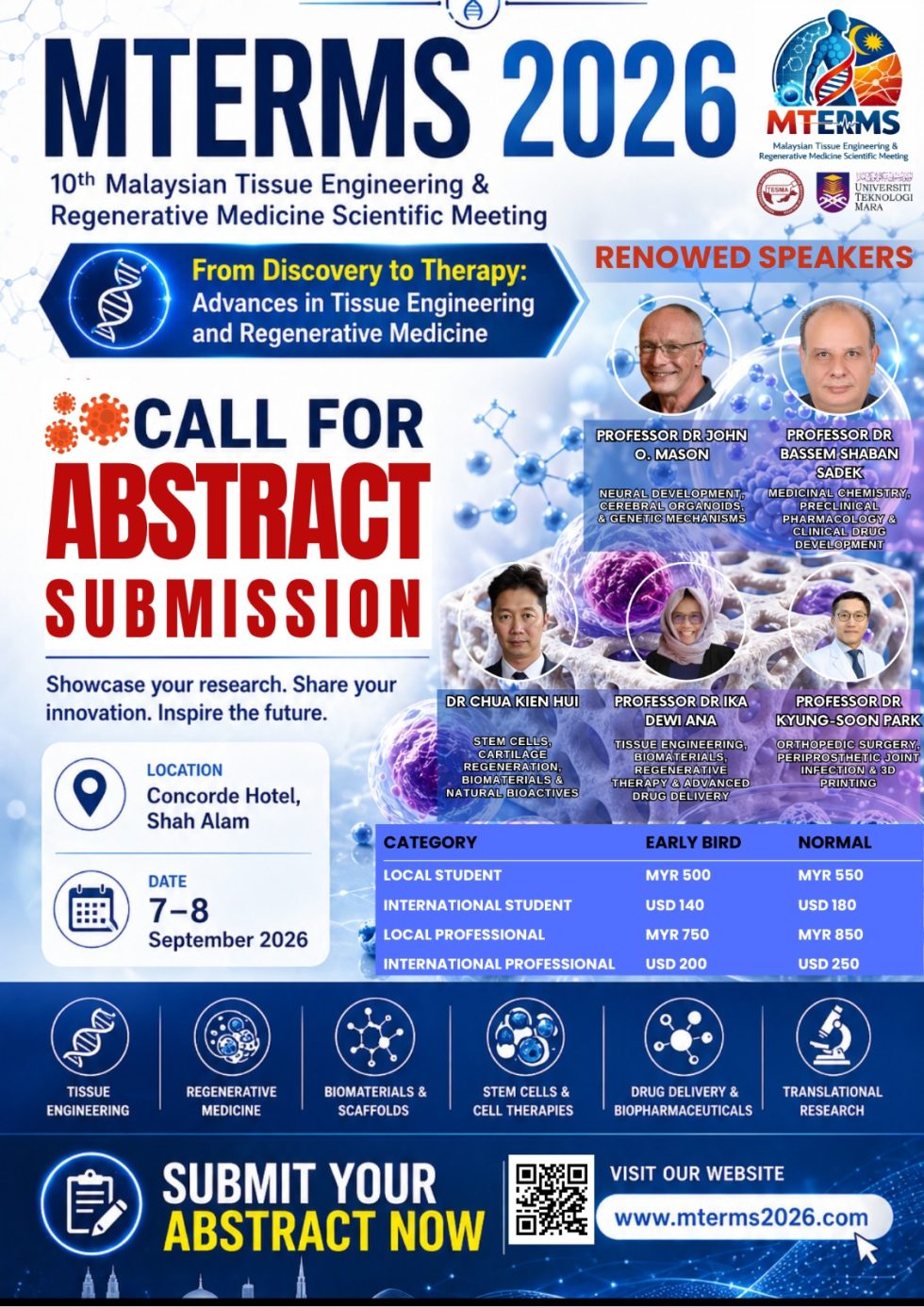 Tesma System TESMA | Tissue Engineering and Regenerative Medicine Society of Malaysia